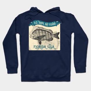 Old Tampa Bay Fishing Sheepshead Hoodie